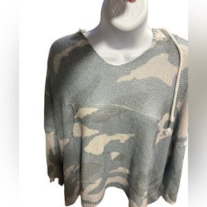 POL large hooded oversized top